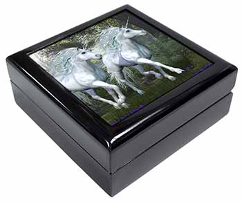 White Unicorns Keepsake/Jewellery Box