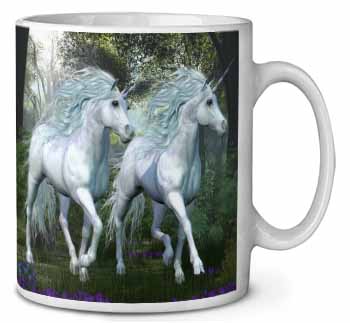 White Unicorns Ceramic 10oz Coffee Mug/Tea Cup