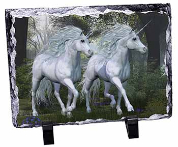 White Unicorns, Stunning Photo Slate