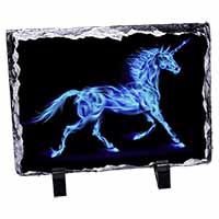 Blue Fire Unicorn Print, Stunning Photo Slate