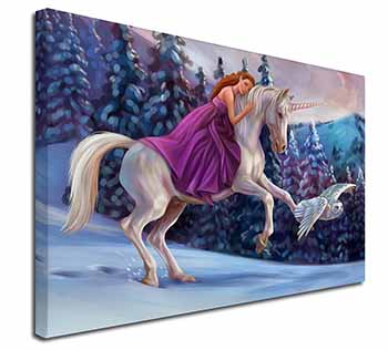 Unicorn, Owl & Fairy Canvas X-Large 30"x20" Wall Art Print