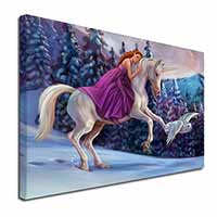 Unicorn, Owl & Fairy Canvas X-Large 30"x20" Wall Art Print