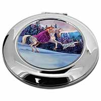 Unicorn, Owl & Fairy Make-Up Round Compact Mirror