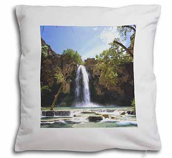 Waterfall Soft White Velvet Feel Scatter Cushion