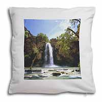Waterfall Soft White Velvet Feel Scatter Cushion