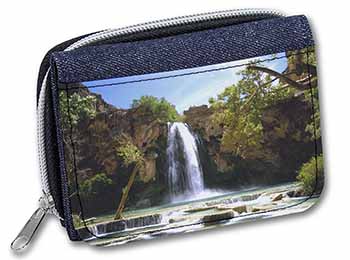 Waterfall Unisex Denim Purse Wallet