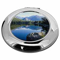 Tranquil Lake Make-Up Round Compact Mirror
