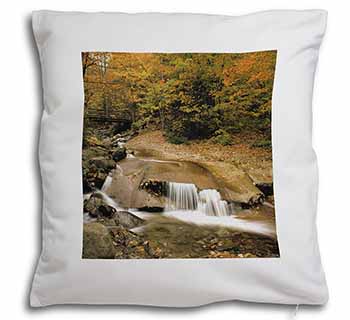 Autumn Waterfall Soft White Velvet Feel Scatter Cushion