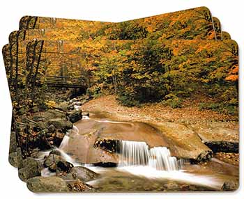 Autumn Waterfall Picture Placemats in Gift Box