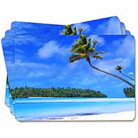 Tropical Paradise Beach Picture Placemats in Gift Box