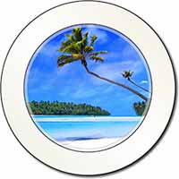 Tropical Paradise Beach Car or Van Permit Holder/Tax Disc Holder