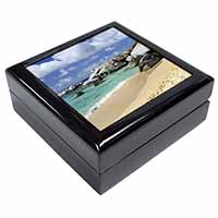 Tropical Seychelles Beach Keepsake/Jewellery Box