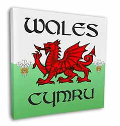 Wales Cymru Welsh Gift Square Canvas 12"x12" Wall Art Picture Print