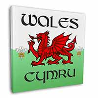 Wales Cymru Welsh Gift Square Canvas 12"x12" Wall Art Picture Print