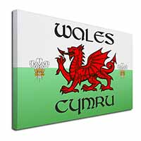 Wales Cymru Welsh Gift Canvas X-Large 30"x20" Wall Art Print