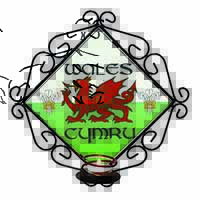 Wales Cymru Welsh Gift Wrought Iron Wall Art Candle Holder