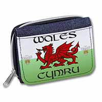 Wales Cymru Welsh Gift Unisex Denim Purse Wallet