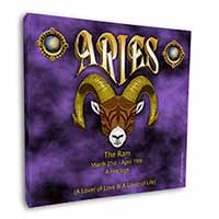 Aries Astrology Star Sign Birthday Gift Square Canvas 12"x12" Wall Art Picture P