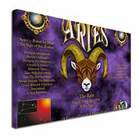 Aries Astrology Star Sign Birthday Gift Canvas X-Large 30"x20" Wall Art Print