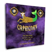 Capricorn Star Sign Birthday Gift Square Canvas 12"x12" Wall Art Picture Print