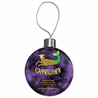 Capricorn Star Sign Birthday Gift Christmas Bauble