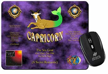 Capricorn Star Sign Birthday Gift Computer Mouse Mat