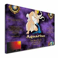 Aquarius Star Sign Birthday Gift Canvas X-Large 30"x20" Wall Art Print