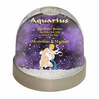 Aquarius Star Sign Birthday Gift Snow Globe Photo Waterball