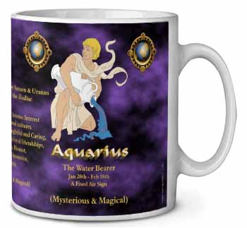Aquarius Star Sign Birthday Gift Ceramic 10oz Coffee Mug/Tea Cup