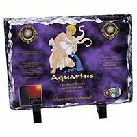 Aquarius Star Sign Birthday Gift, Stunning Photo Slate