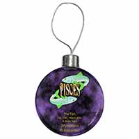 Pisces Star Sign Birthday Gift Christmas Bauble