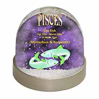 Pisces Star Sign Birthday Gift Snow Globe Photo Waterball