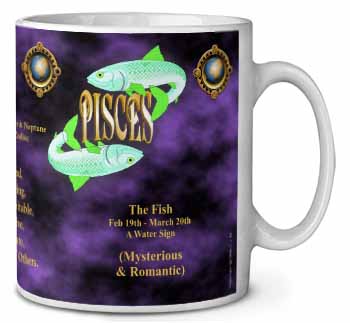 Pisces Star Sign Birthday Gift Ceramic 10oz Coffee Mug/Tea Cup