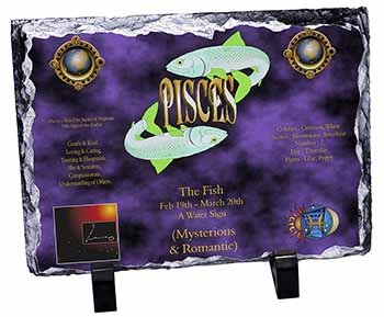 Pisces Star Sign Birthday Gift, Stunning Photo Slate