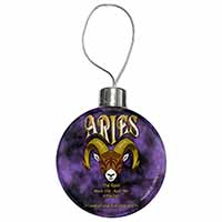 Aries Astrology Star Sign Birthday Gift Christmas Bauble