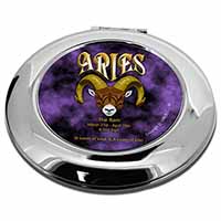 Aries Astrology Star Sign Birthday Gift Make-Up Round Compact Mirror