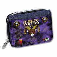 Aries Astrology Star Sign Birthday Gift Unisex Denim Purse Wallet