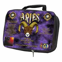 Aries Astrology Star Sign Birthday Gift Black Insulated School Lunch Box/Picnic 