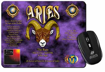 Aries Astrology Star Sign Birthday Gift Computer Mouse Mat