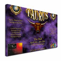 Taurus Star Sign Birthday Gift Canvas X-Large 30"x20" Wall Art Print