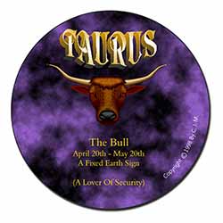 Taurus Star Sign Birthday Gift Fridge Magnet Printed Full Colour