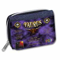 Taurus Star Sign Birthday Gift Unisex Denim Purse Wallet