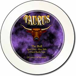 Taurus Star Sign Birthday Gift Car or Van Permit Holder/Tax Disc Holder