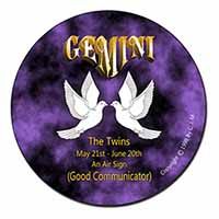 Gemini Star Sign Birthday Gift Fridge Magnet Printed Full Colour