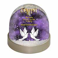 Gemini Star Sign Birthday Gift Snow Globe Photo Waterball