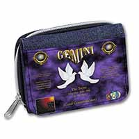 Gemini Star Sign Birthday Gift Unisex Denim Purse Wallet