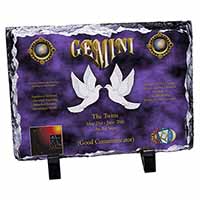 Gemini Star Sign Birthday Gift, Stunning Photo Slate