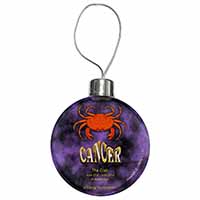 Cancer Star Sign Birthday Gift Christmas Bauble