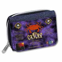 Cancer Star Sign Birthday Gift Unisex Denim Purse Wallet