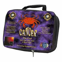Cancer Star Sign Birthday Gift Black Insulated School Lunch Box/Picnic Bag